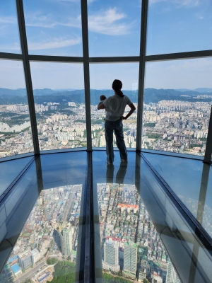 Seoul Sky, Lotte World Tower with infant