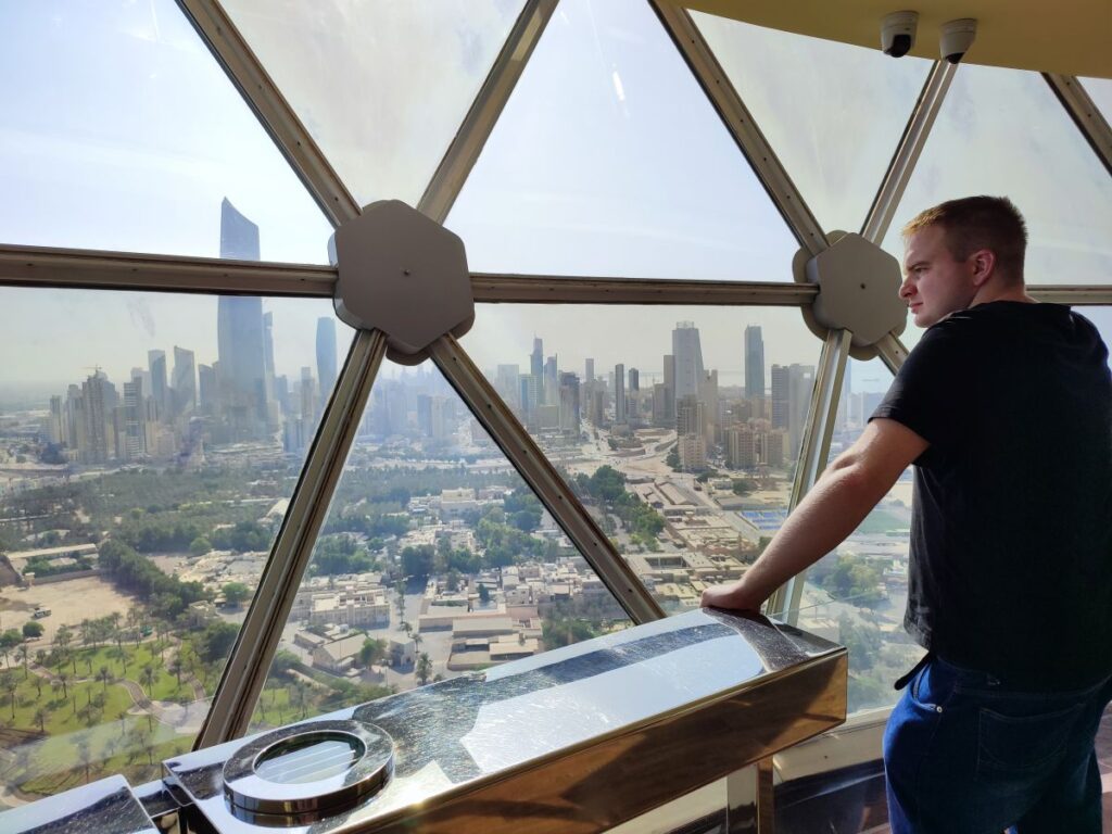 Kuwait Towers: view from the top