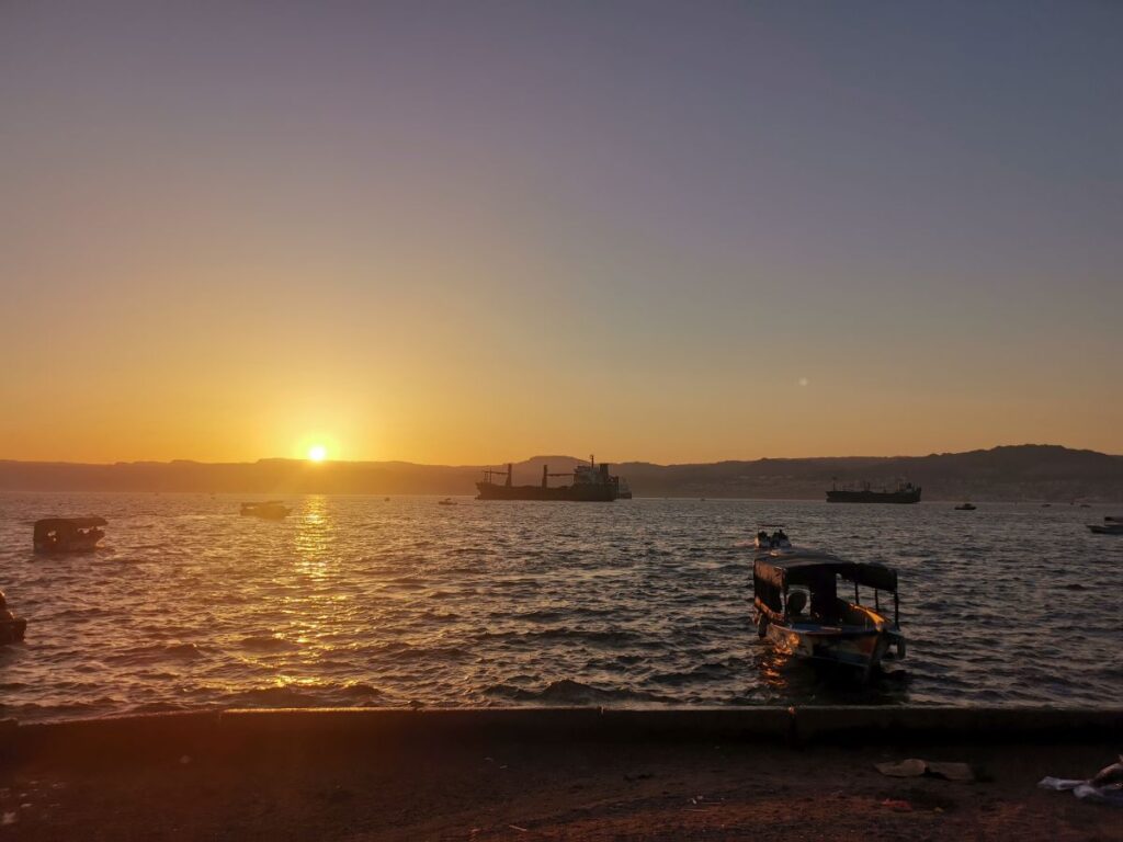 Aqaba, Red Sea, sunset
