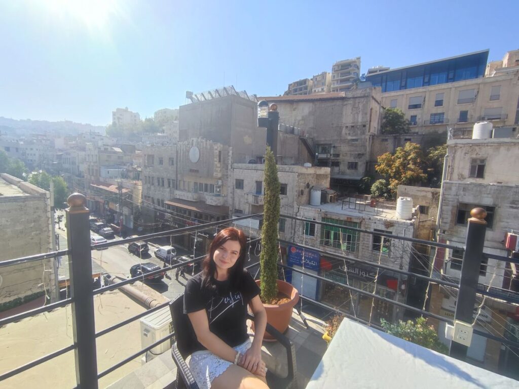 The Boutique Hotel Amman, rooftop breakfast