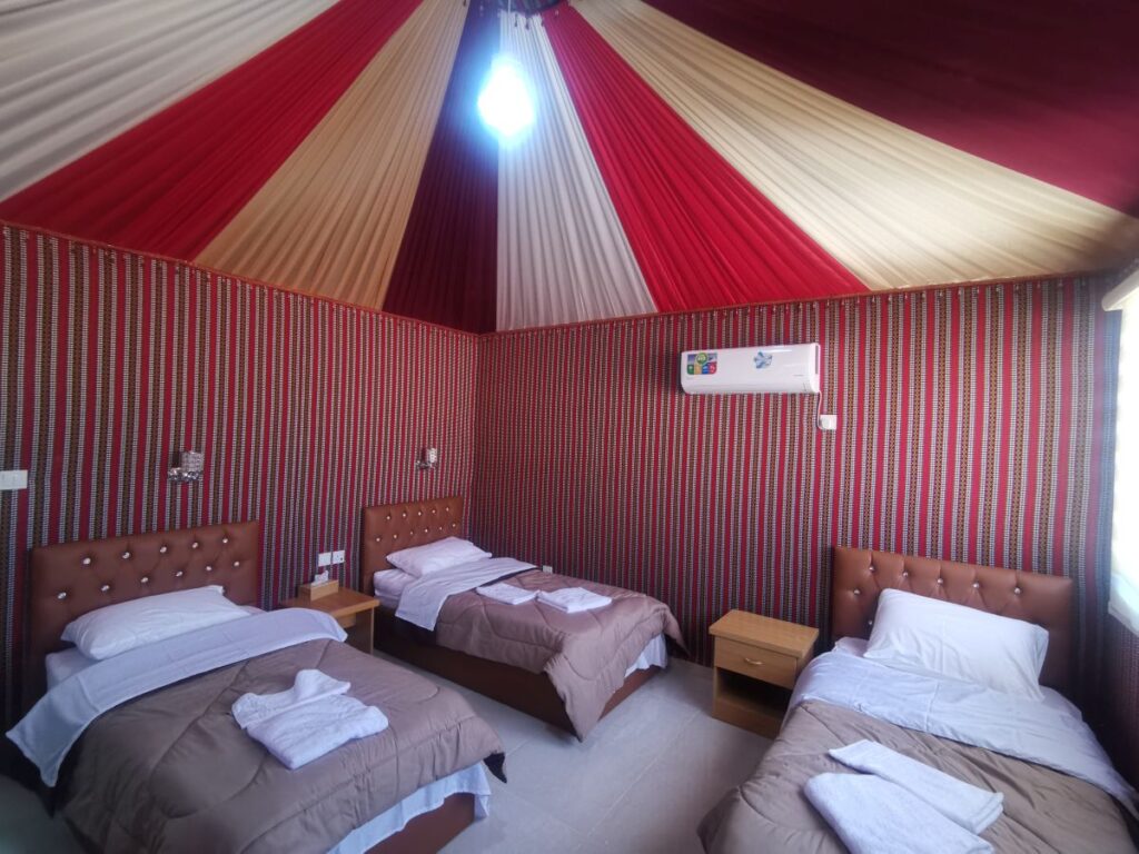 Wadi Rum Desert Moon Camp, inside the tent